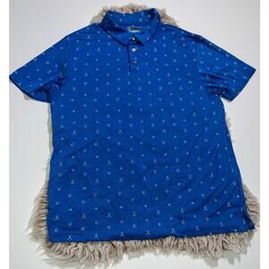 PGA tour men’s blue golf polo